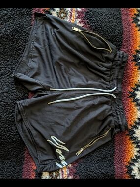 YoungLA Black SIGNATURE Athletic Shorts